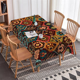 Lofaris Vintage Dark Floral Restaurant Rectangle Tablecloth
